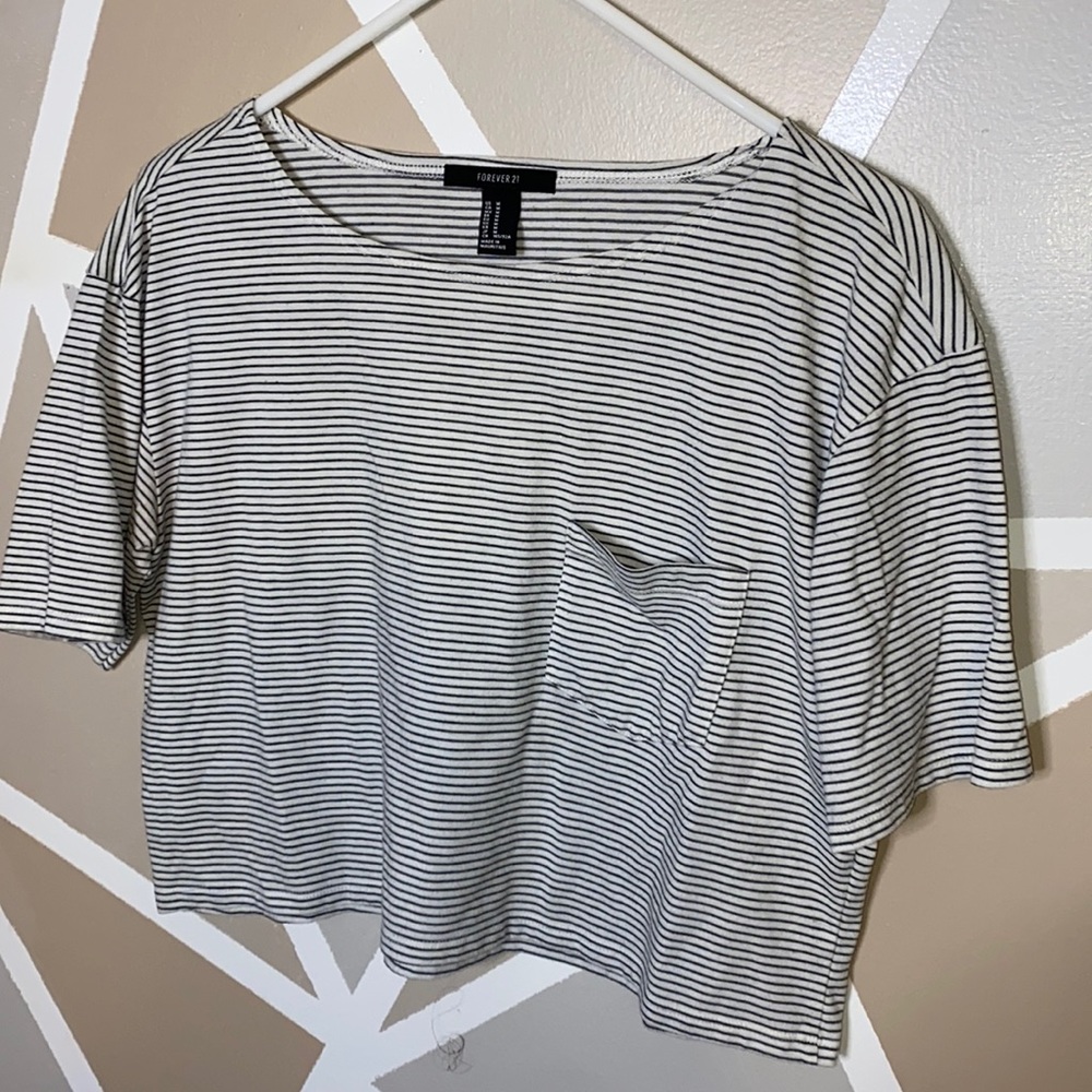 Striped Crop Top Forever 21